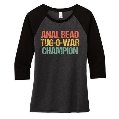 Anal Bead Tugowar Champion Women's Tri-Blend 3/4-Sleeve Raglan Shirt