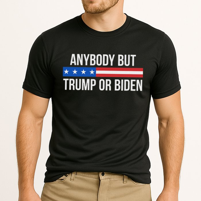 Anybody But Trump Or Biden Political Statement Cooling Performance Crew T-Shirt