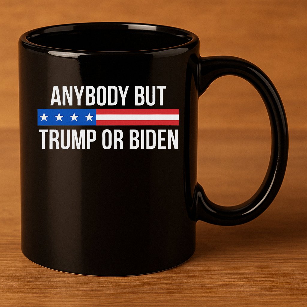 Anybody But Trump Or Biden Political Statement 11oz C Handle Ceramic Mug