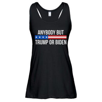 Anybody But Trump Or Biden Political Statement Ladies Essential Flowy Tank