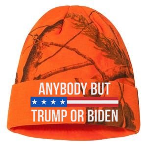 Anybody But Trump Or Biden Political Statement Kati Licensed 12" Camo Beanie