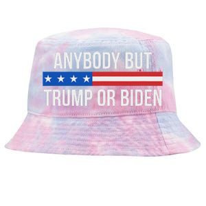 Anybody But Trump Or Biden Political Statement Tie-Dyed Bucket Hat