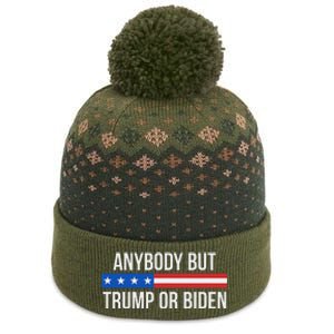 Anybody But Trump Or Biden Political Statement The Baniff Cuffed Pom Beanie