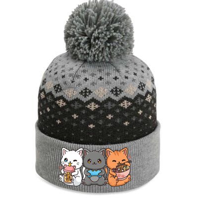 Anime Boba Tea Bubble Tea Gaming Gamer Ramen Cat The Baniff Cuffed Pom Beanie