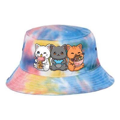 Anime Boba Tea Bubble Tea Gaming Gamer Ramen Cat Tie Dye Newport Bucket Hat