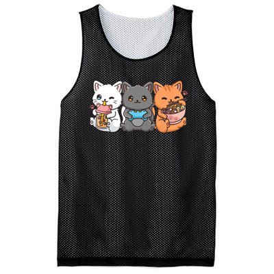 Anime Boba Tea Bubble Tea Gaming Gamer Ramen Cat Mesh Reversible Basketball Jersey Tank