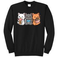 Anime Boba Tea Bubble Tea Gaming Gamer Ramen Cat Tall Sweatshirt