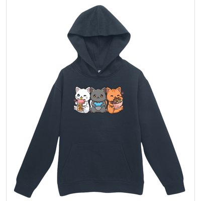 Anime Boba Tea Bubble Tea Gaming Gamer Ramen Cat Urban Pullover Hoodie