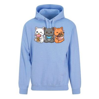 Anime Boba Tea Bubble Tea Gaming Gamer Ramen Cat Unisex Surf Hoodie