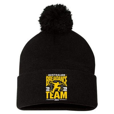 Australian Breakdance Team 2024 Hilarious Breakdancing 24 Pom Pom 12in Knit Beanie