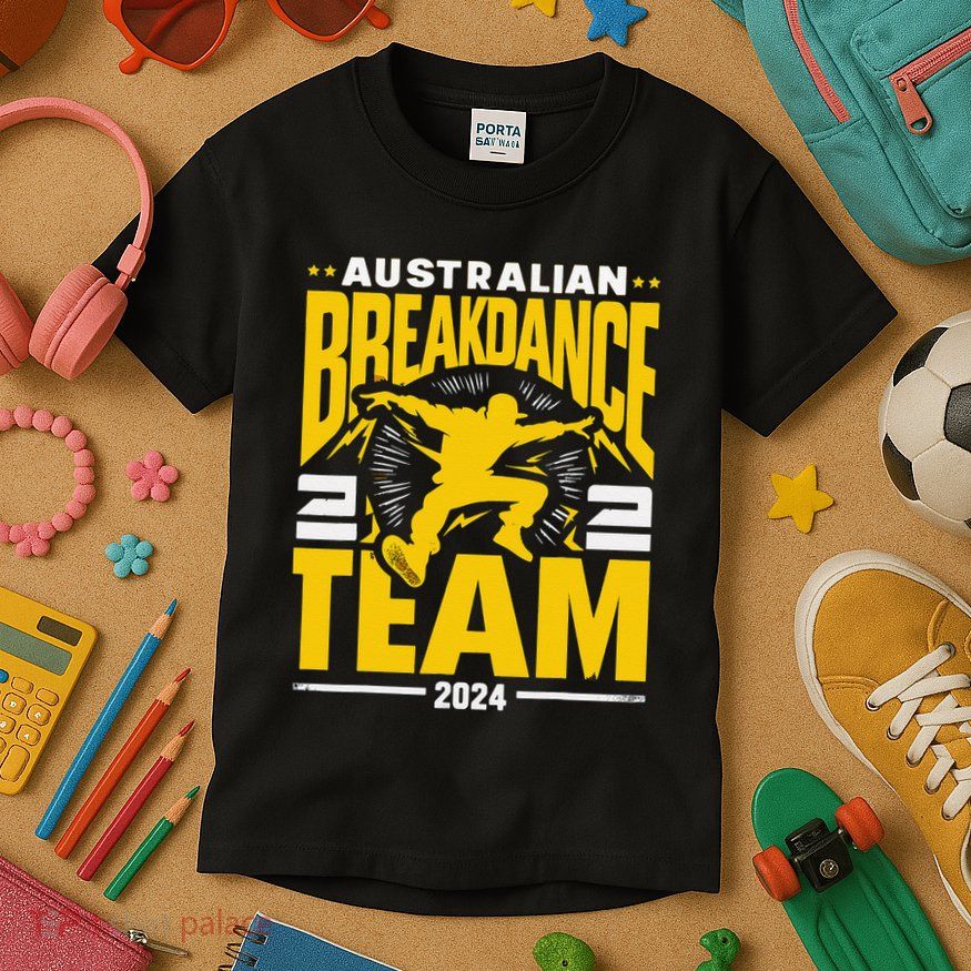 Australian Breakdance Team 2024 Hilarious Breakdancing 24 Kids T-Shirt