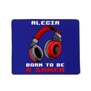 Alecia Born To Be A Gamer Personalized Gift Mousepad