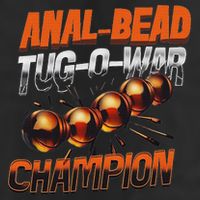Anal Bead Tug O War Champion Funny Saying 7 Panel Mesh Trucker Snapback Hat