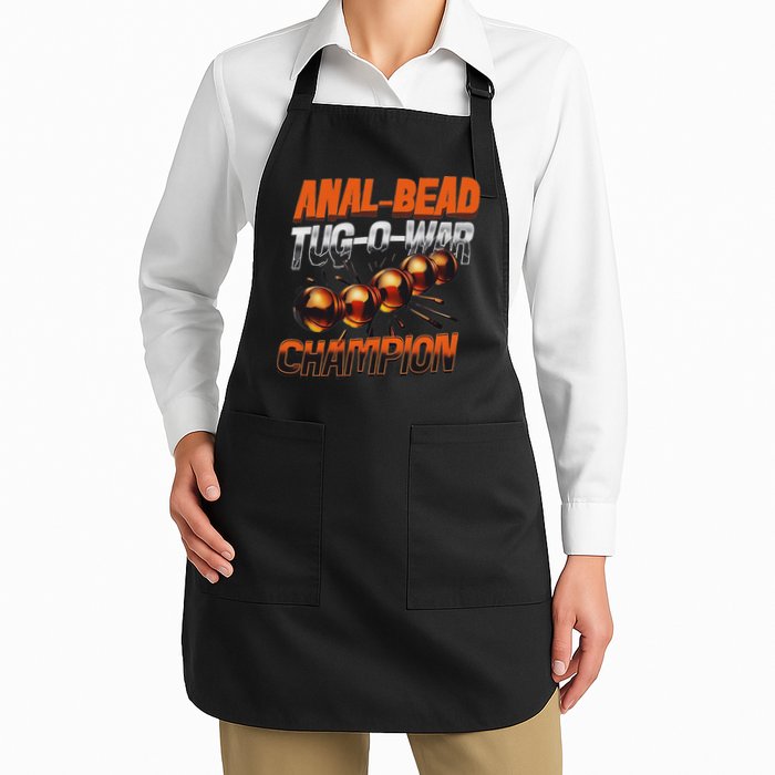 Anal Bead Tug O War Champion Funny Saying Apron