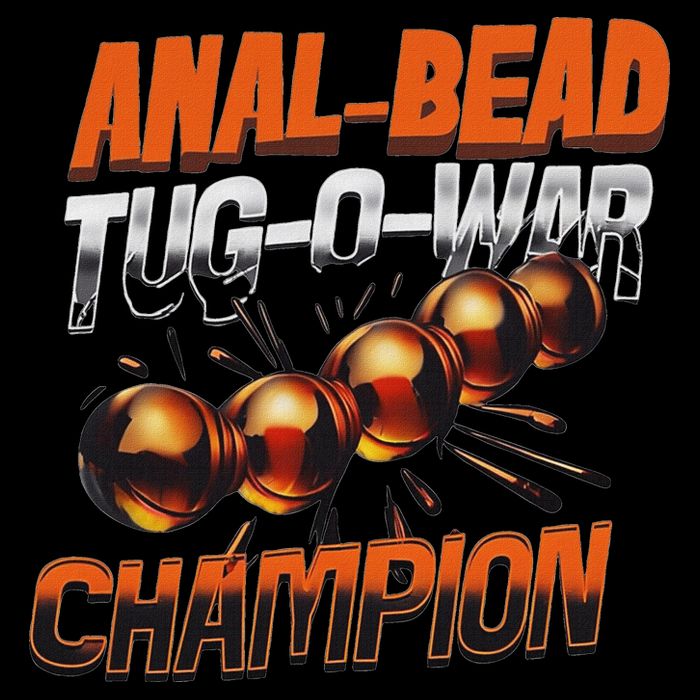Anal Bead Tug O War Champion Funny Saying Apron
