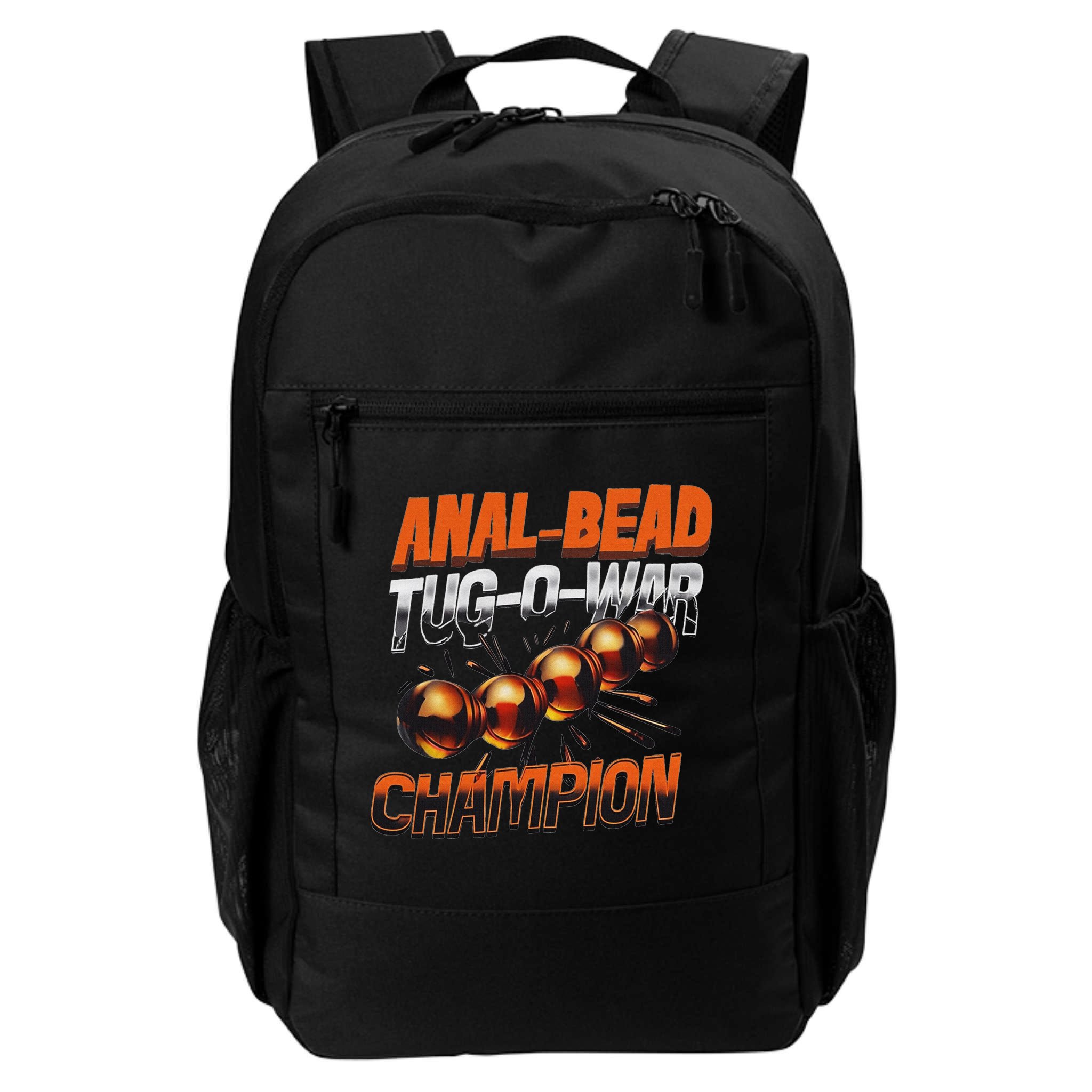 Anal Bead Tug O War Champion Funny Saying Backpack