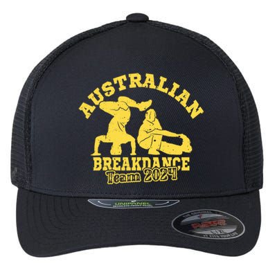 Australian Breakdance Team 2024 Funny Breakdancing Meme 24 Flexfit Unipanel Trucker Cap