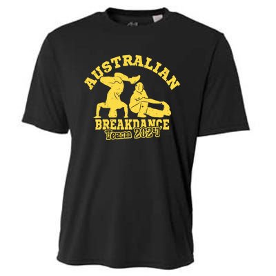 Australian Breakdance Team 2024 Funny Breakdancing Meme 24 Cooling Performance Crew T-Shirt