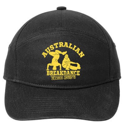 Australian Breakdance Team 2024 Funny Breakdancing Meme 24 7-Panel Snapback Hat