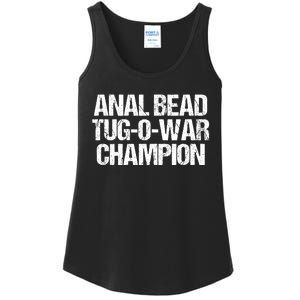 Anal Bead Tug O War Champion Funny Sarcastic Saying Ladies Essential Tank