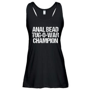 Anal Bead Tug O War Champion Funny Sarcastic Saying Ladies Essential Flowy Tank