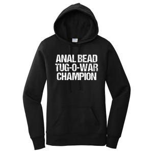 Anal Bead Tug O War Champion Funny Sarcastic Saying Women's Pullover Hoodie