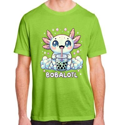 Axolotl Bubble Tea Anime Kawaii Cute Axolotl Adult ChromaSoft Performance T-Shirt