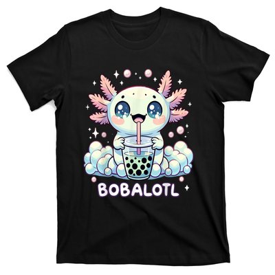 Axolotl Bubble Tea Anime Kawaii Cute Axolotl T-Shirt