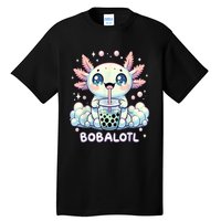 Axolotl Bubble Tea Anime Kawaii Cute Axolotl Tall T-Shirt