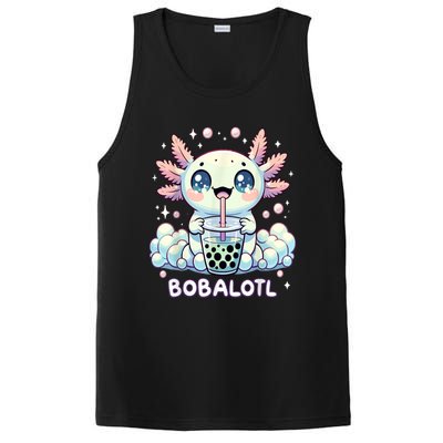 Axolotl Bubble Tea Anime Kawaii Cute Axolotl PosiCharge Competitor Tank