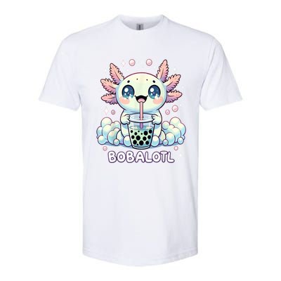 Axolotl Bubble Tea Anime Kawaii Cute Axolotl Softstyle CVC T-Shirt