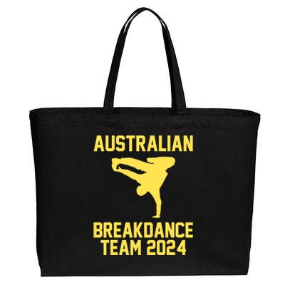 Australian Breakdance Team 2024 Funny Breakdancing Meme 24 Cotton Canvas Jumbo Tote