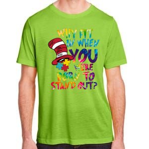 Autism Born To Stand Out Adult ChromaSoft Performance T-Shirt