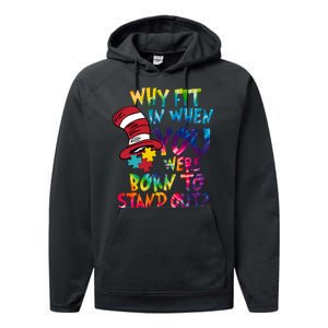 Autism Born To Stand Out Performance Fleece Hoodie