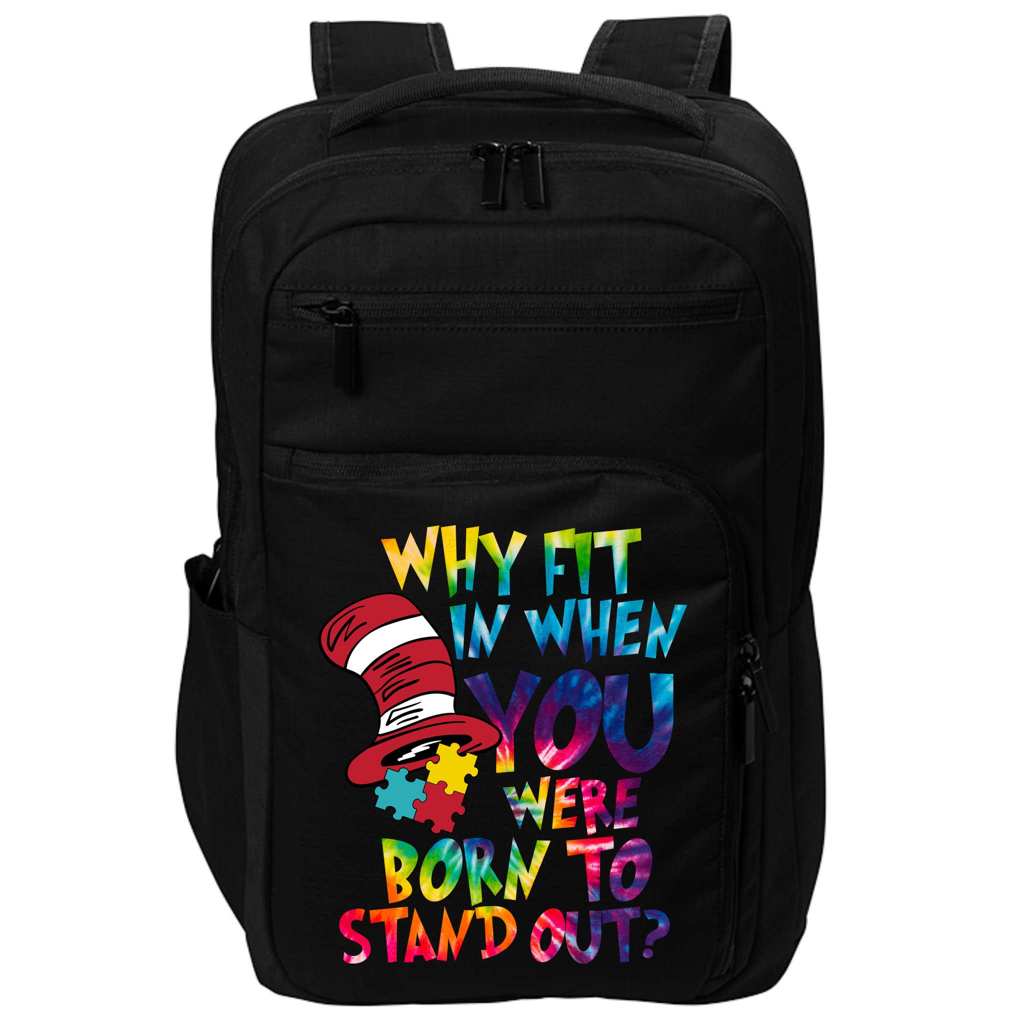 Autism Born To Stand Out Impact Tech Backpack