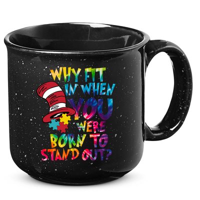 Autism Born To Stand Out 15oz Campfire Ceramic Mug