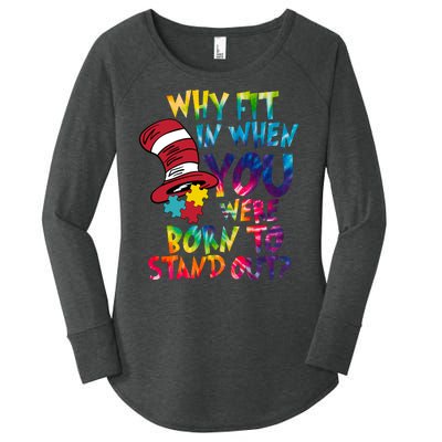 Autism Born To Stand Out Women's Perfect Tri Tunic Long Sleeve Shirt