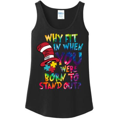 Autism Born To Stand Out Ladies Essential Tank