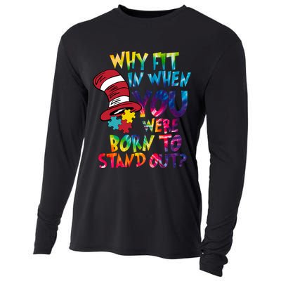 Autism Born To Stand Out Cooling Performance Long Sleeve Crew