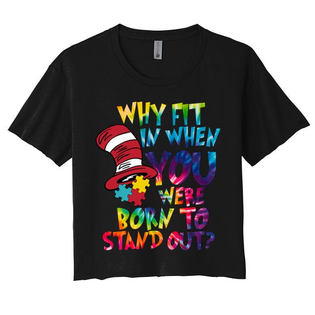 Autism Born To Stand Out Crop Top