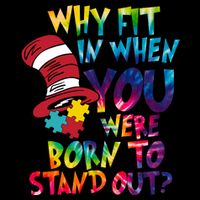 Autism Born To Stand Out Wool Snapback Cap