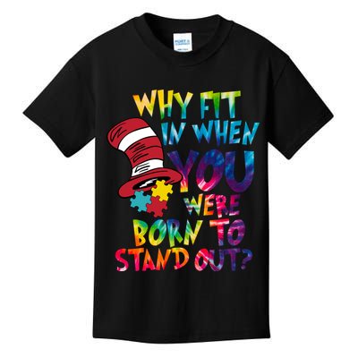 Autism Born To Stand Out Kids T-Shirt