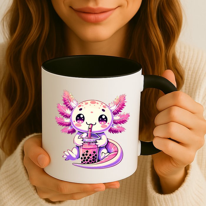 Axolotl Boba Tea Bubble Tea Anime Cute Kawaii Axolotl Mug