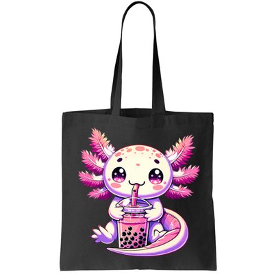 Axolotl Boba Tea Bubble Tea Anime Cute Kawaii Axolotl Bag