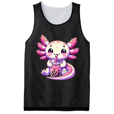 Axolotl Boba Tea Bubble Tea Anime Cute Kawaii Axolotl Mesh Reversible Basketball Jersey Tank