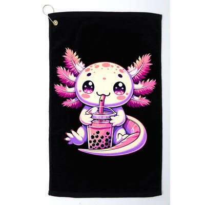 Axolotl Boba Tea Bubble Tea Anime Cute Kawaii Axolotl Golf Towel