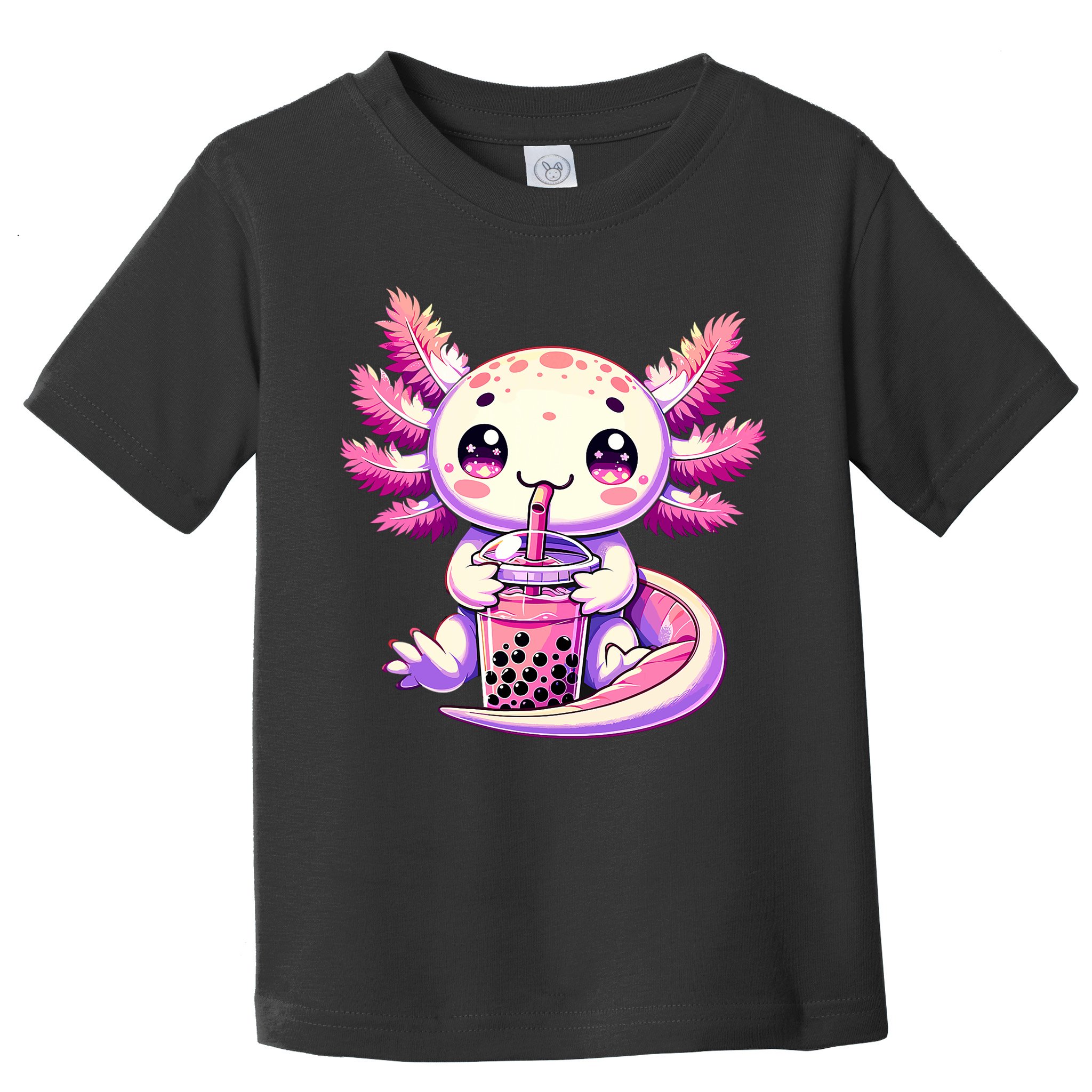 Axolotl Boba Tea Bubble Tea Anime Cute Kawaii Axolotl Toddler T-Shirt