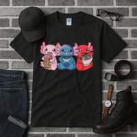 Axolotl Boba Tea Bubble Tea Gaming Gamer Ramen Axolotl  Tall T-Shirt