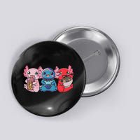 Axolotl Boba Tea Bubble Tea Gaming Gamer Ramen Axolotl  Button
