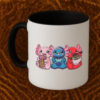 Axolotl Boba Tea Bubble Tea Gaming Gamer Ramen Axolotl  Mug